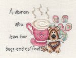 (image for) Woman Who Loves Her Dogs And Coffee